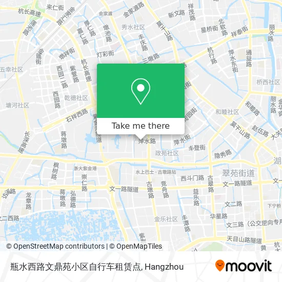瓶水西路文鼎苑小区自行车租赁点 map