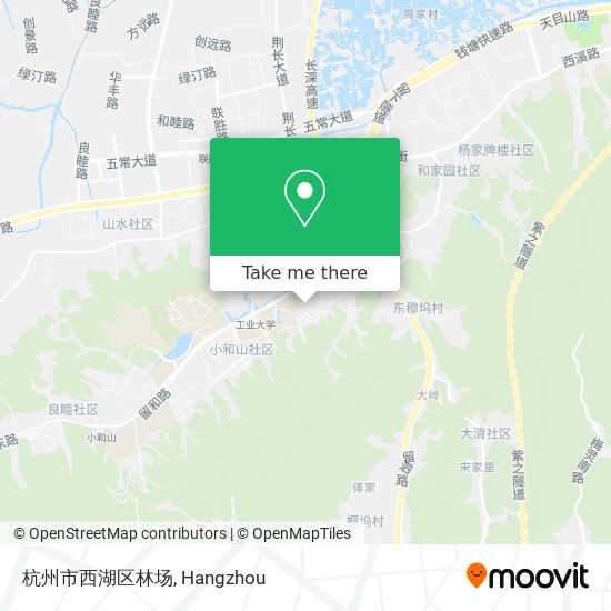 杭州市西湖区林场 map