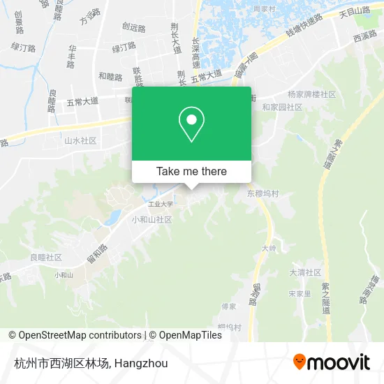 杭州市西湖区林场 map