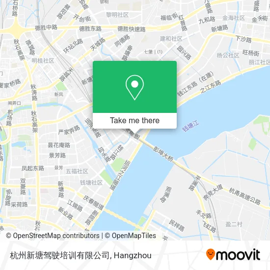 杭州新塘驾驶培训有限公司 map