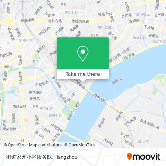 御道家园小区服务队 map