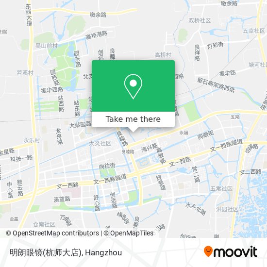 明朗眼镜(杭师大店) map