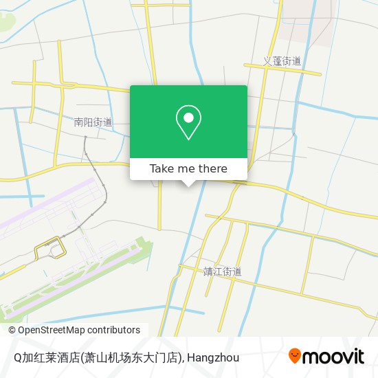 Q加红莱酒店(萧山机场东大门店) map