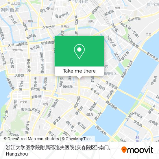 浙江大学医学院附属邵逸夫医院(庆春院区)-南门 map