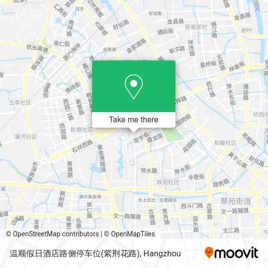 温顺假日酒店路侧停车位(紫荆花路) map