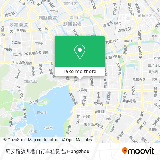 延安路孩儿巷自行车租赁点 map