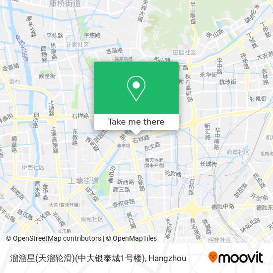 溜溜星(天溜轮滑)(中大银泰城1号楼) map