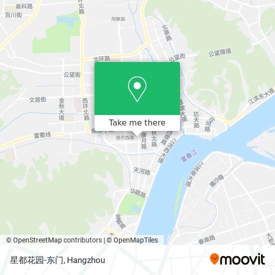 星都花园-东门 map