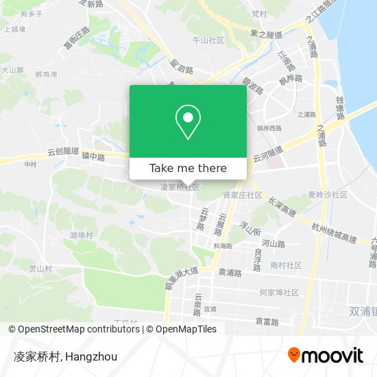 凌家桥村 map