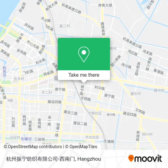 杭州振宁纺织有限公司-西南门 map