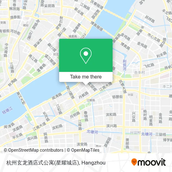 杭州玄龙酒店式公寓(星耀城店) map