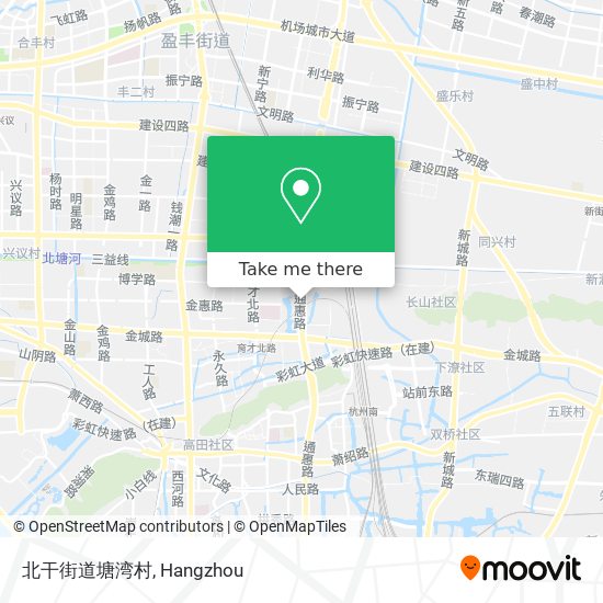 北干街道塘湾村 map