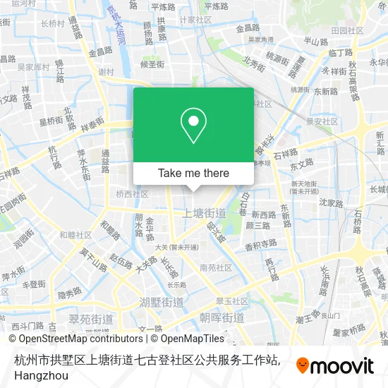 杭州市拱墅区上塘街道七古登社区公共服务工作站 map