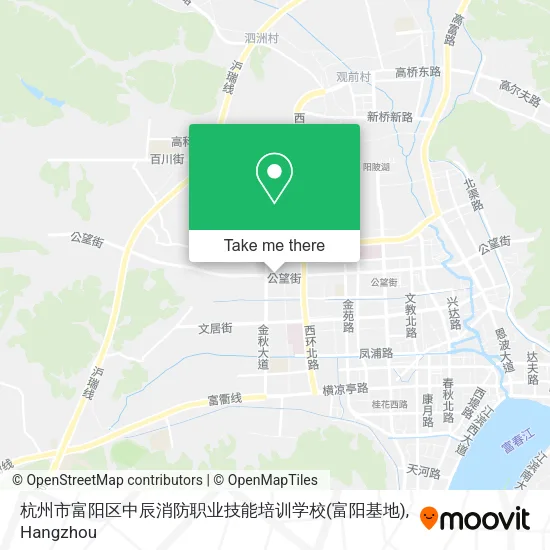 杭州市富阳区中辰消防职业技能培训学校(富阳基地) map