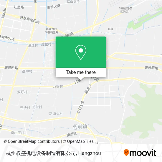 杭州权盛机电设备制造有限公司 map