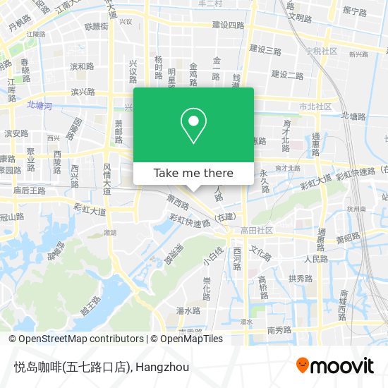 悦岛咖啡(五七路口店) map