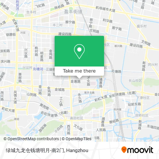 绿城九龙仓钱塘明月-南2门 map