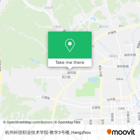 杭州科技职业技术学院-教学3号楼 map
