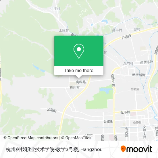 杭州科技职业技术学院-教学3号楼 map