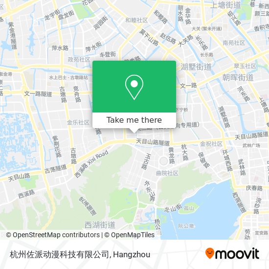 杭州佐派动漫科技有限公司 map
