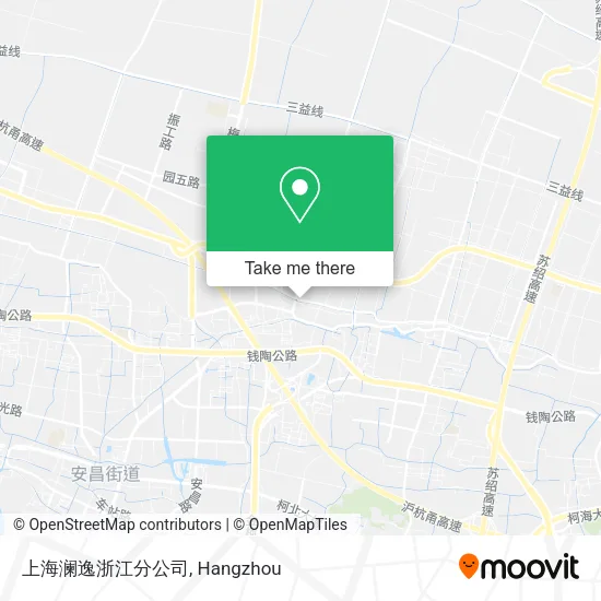 上海澜逸浙江分公司 map