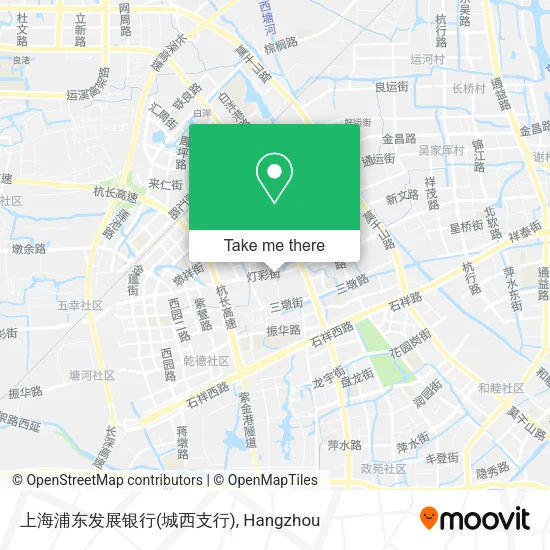 上海浦东发展银行(城西支行) map