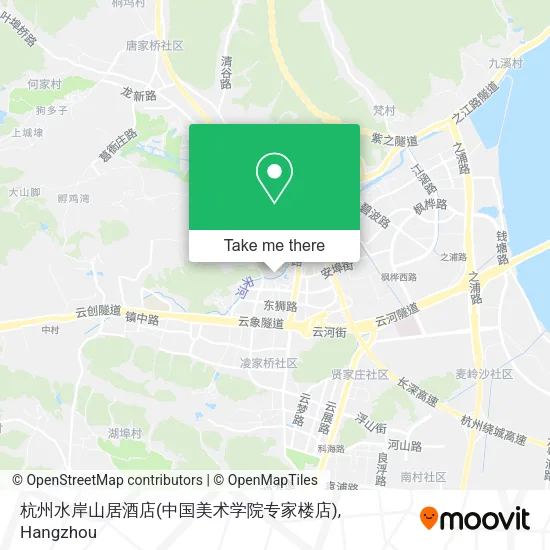 杭州水岸山居酒店(中国美术学院专家楼店) map
