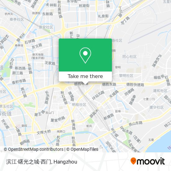滨江·曙光之城-西门 map