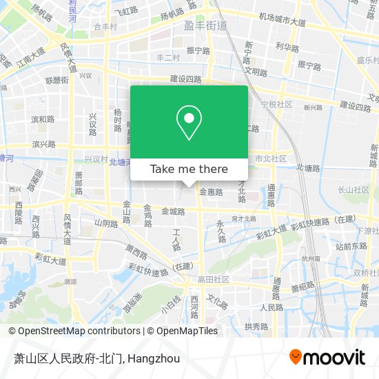 萧山区人民政府-北门 map