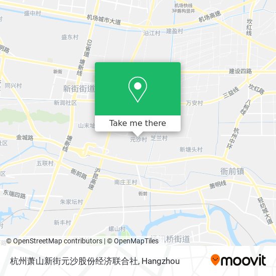 杭州萧山新街元沙股份经济联合社 map