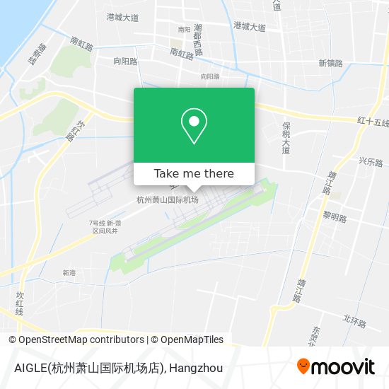 AIGLE(杭州萧山国际机场店) map