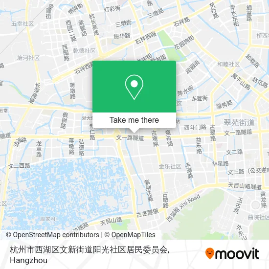 杭州市西湖区文新街道阳光社区居民委员会 map