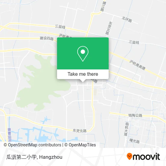瓜沥第二小学 map