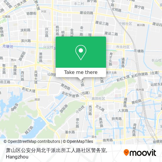 萧山区公安分局北干派出所工人路社区警务室 map
