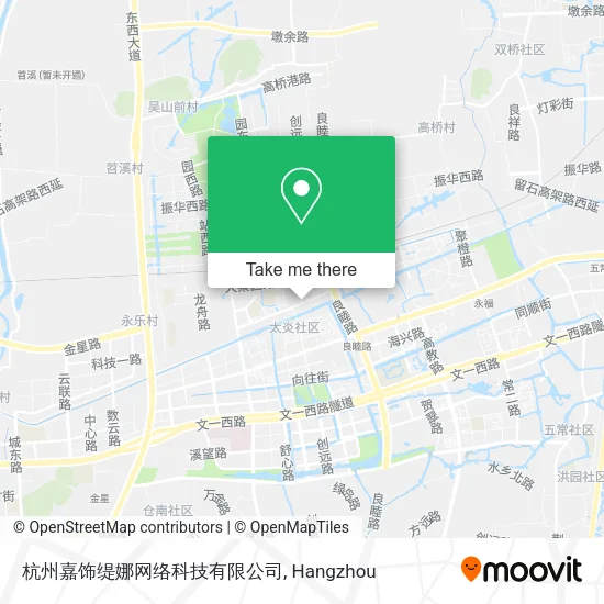 杭州嘉饰缇娜网络科技有限公司 map