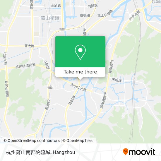 杭州萧山南部物流城 map