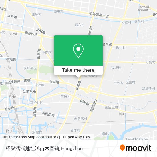 绍兴漓渚越红鸿苗木直销 map