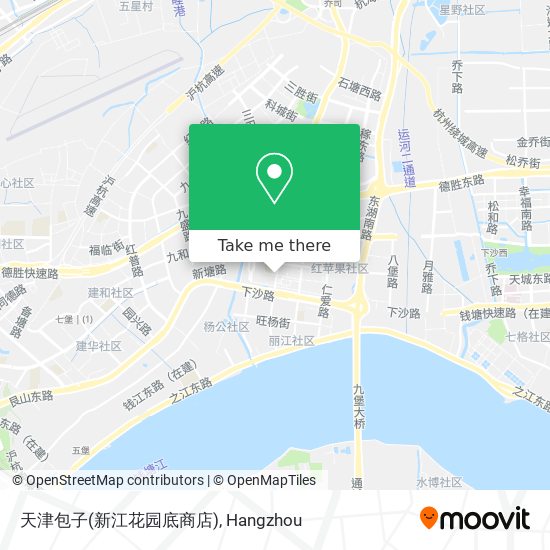 天津包子(新江花园底商店) map