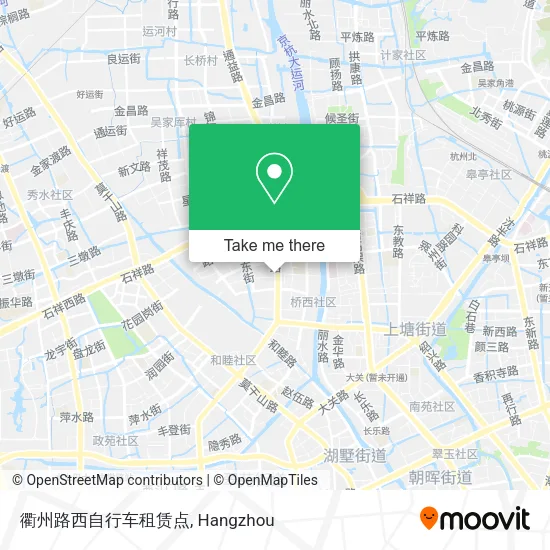 衢州路西自行车租赁点 map