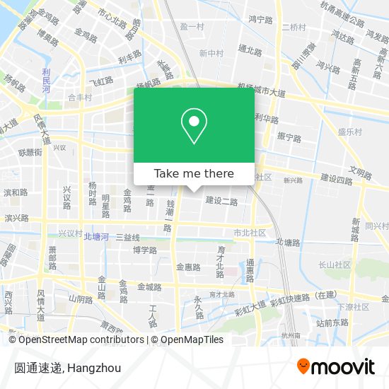 圆通速递 map
