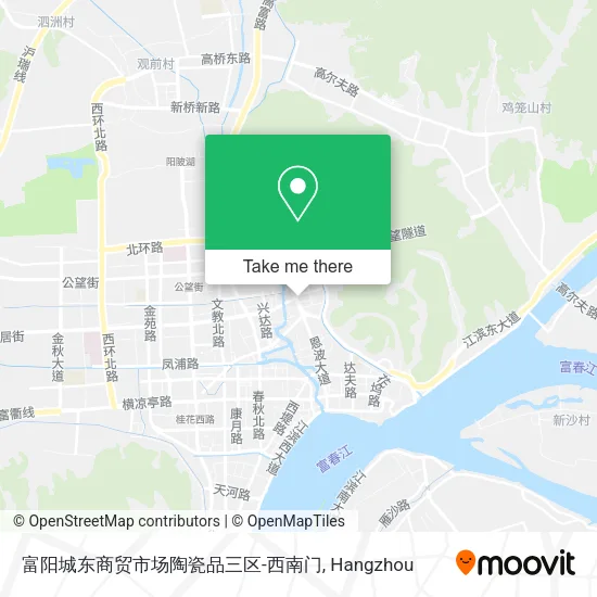 富阳城东商贸市场陶瓷品三区-西南门 map