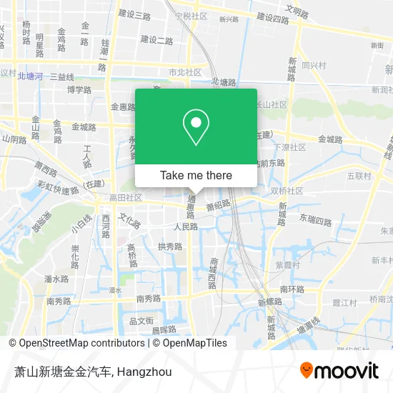 萧山新塘金金汽车 map