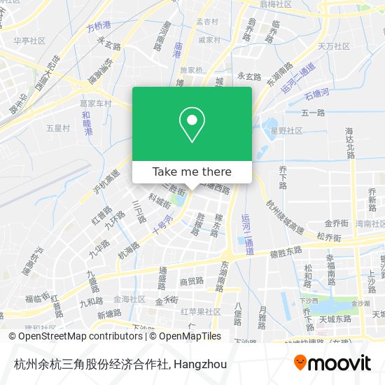 杭州余杭三角股份经济合作社 map