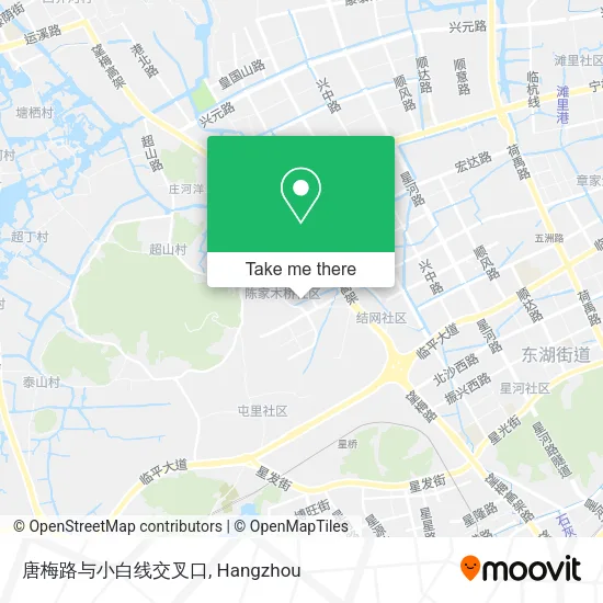 唐梅路与小白线交叉口 map
