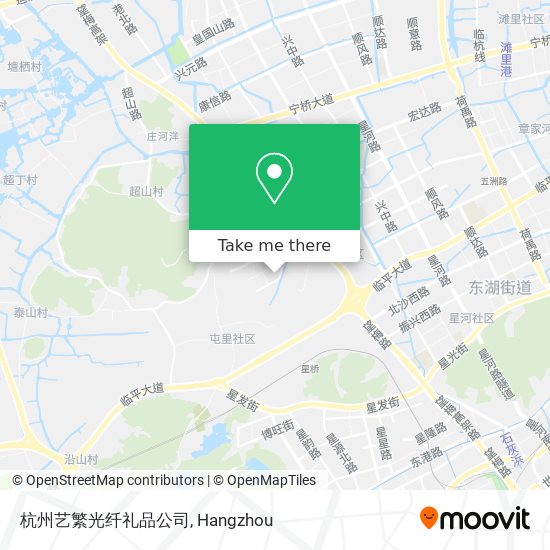 杭州艺繁光纤礼品公司 map