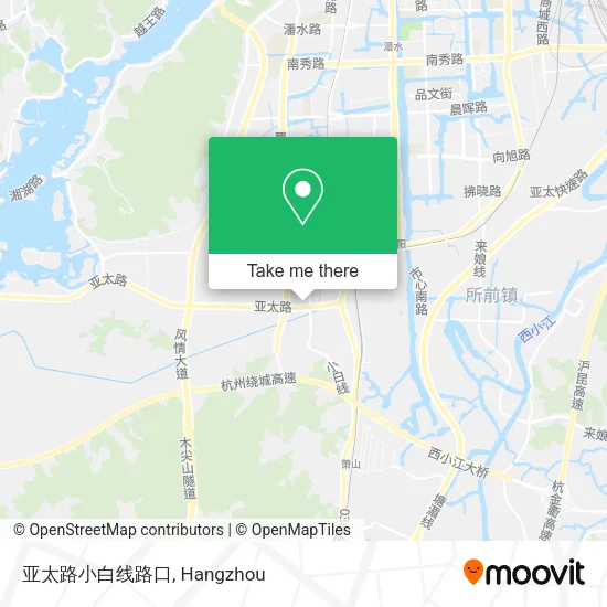 亚太路小白线路口 map