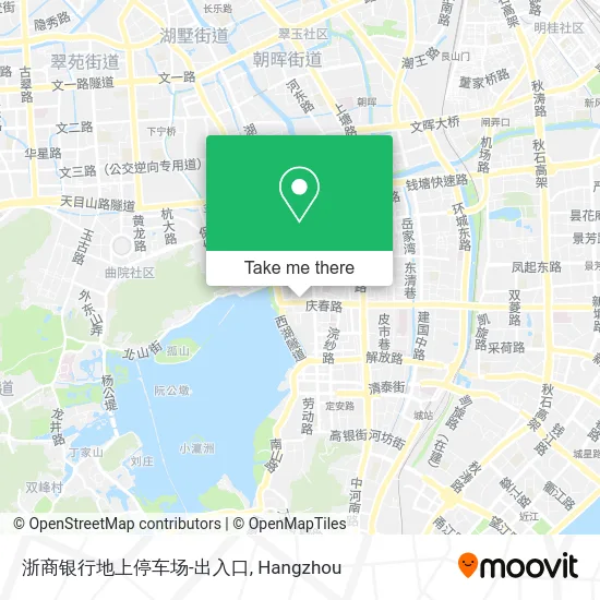浙商银行地上停车场-出入口 map