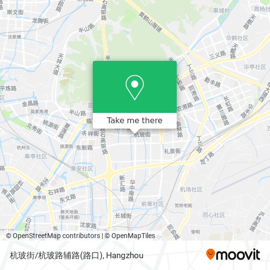 杭玻街/杭玻路辅路(路口) map