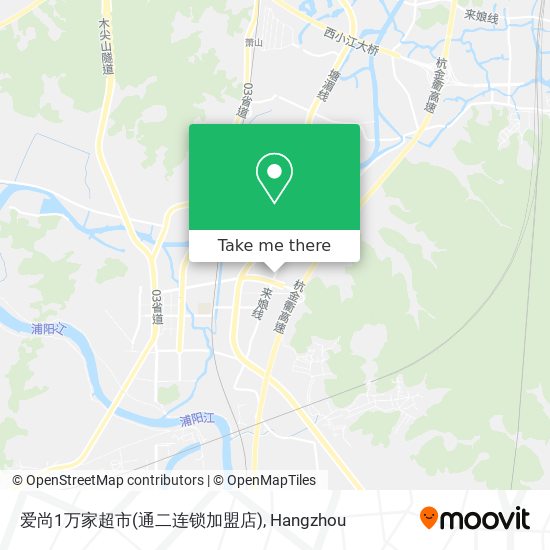 爱尚1万家超市(通二连锁加盟店) map