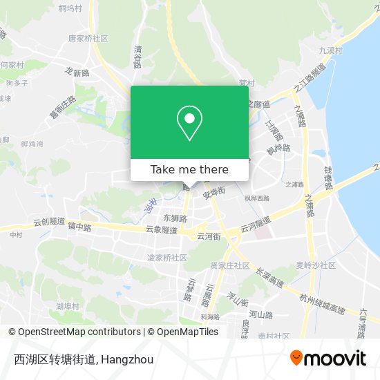 西湖区转塘街道 map